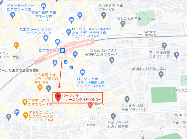 たまプラーザ店地図