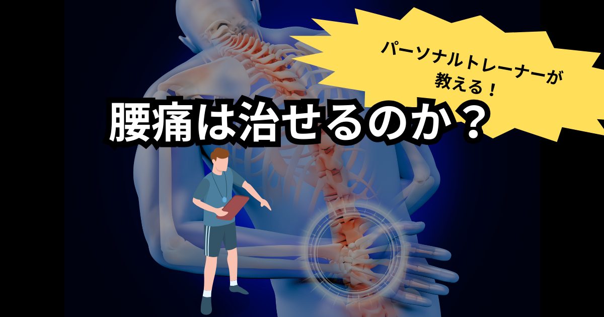 腰痛改善とパーソナルトレーニングの関係性とは？